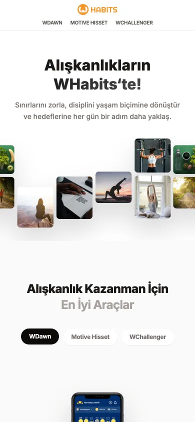 WHabits mobil ekran görüntüsü